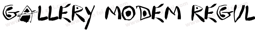 Gallery Modem Regula字体转换